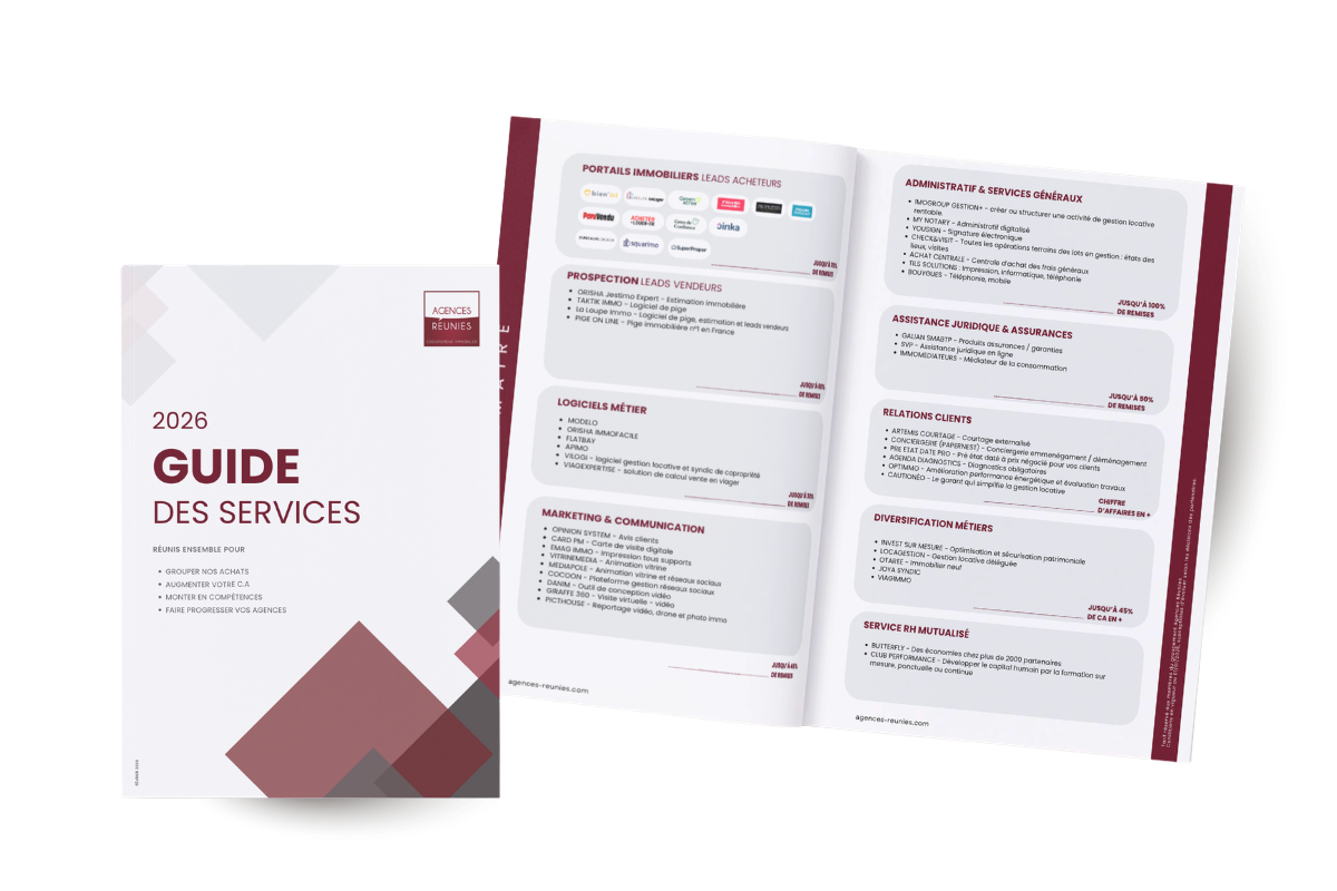 Guide des services, la centrale achat des agents immobiliers indépendants